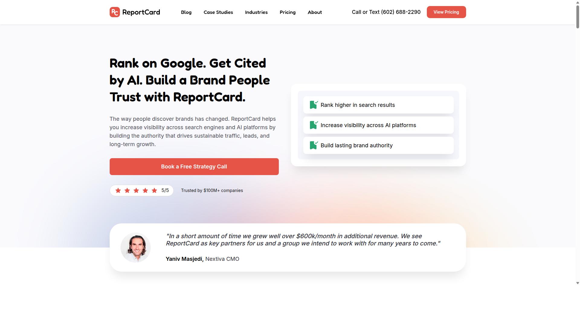 Rankera for Link Building and Digital PR website